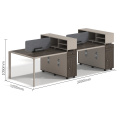 Modern Office Partition Desk Design 4 Person Workstation Office Furniture Open Space Desks Work Station